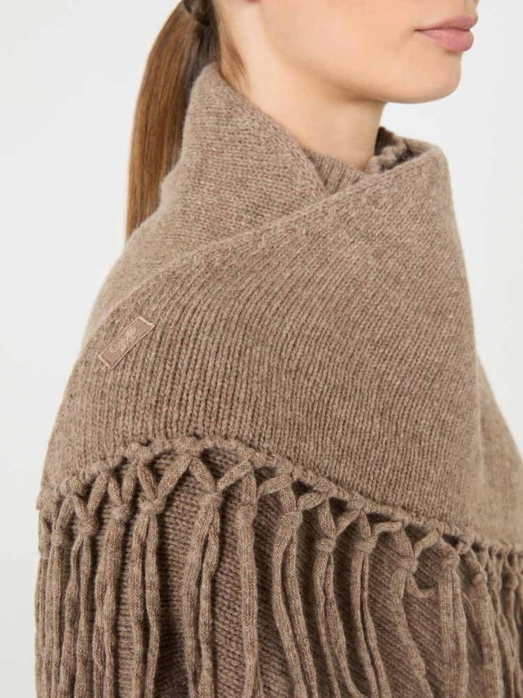 Fringed wool shawl - TURTLEDOVE - Max Mara - 4