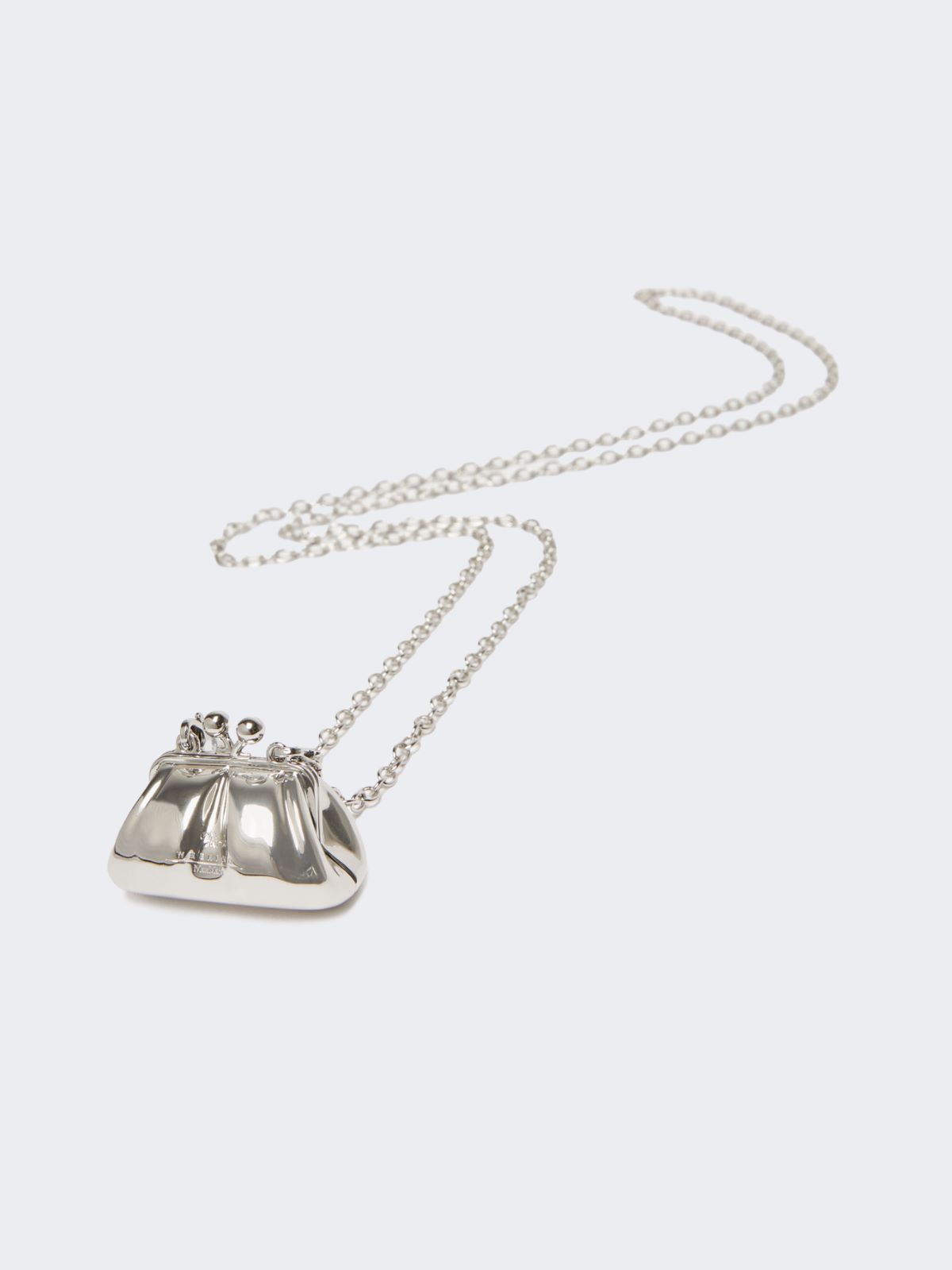 Large Pasticcino Bag pendant necklace - SILVER - 2