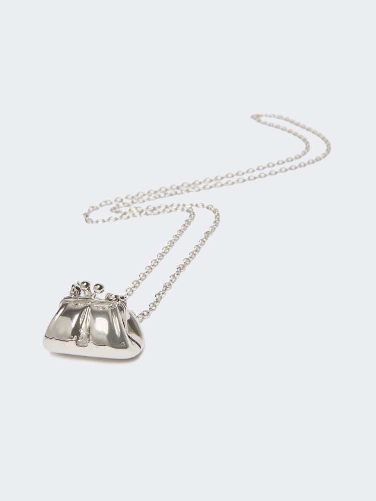 Large Pasticcino Bag pendant necklace - SILVER - 2