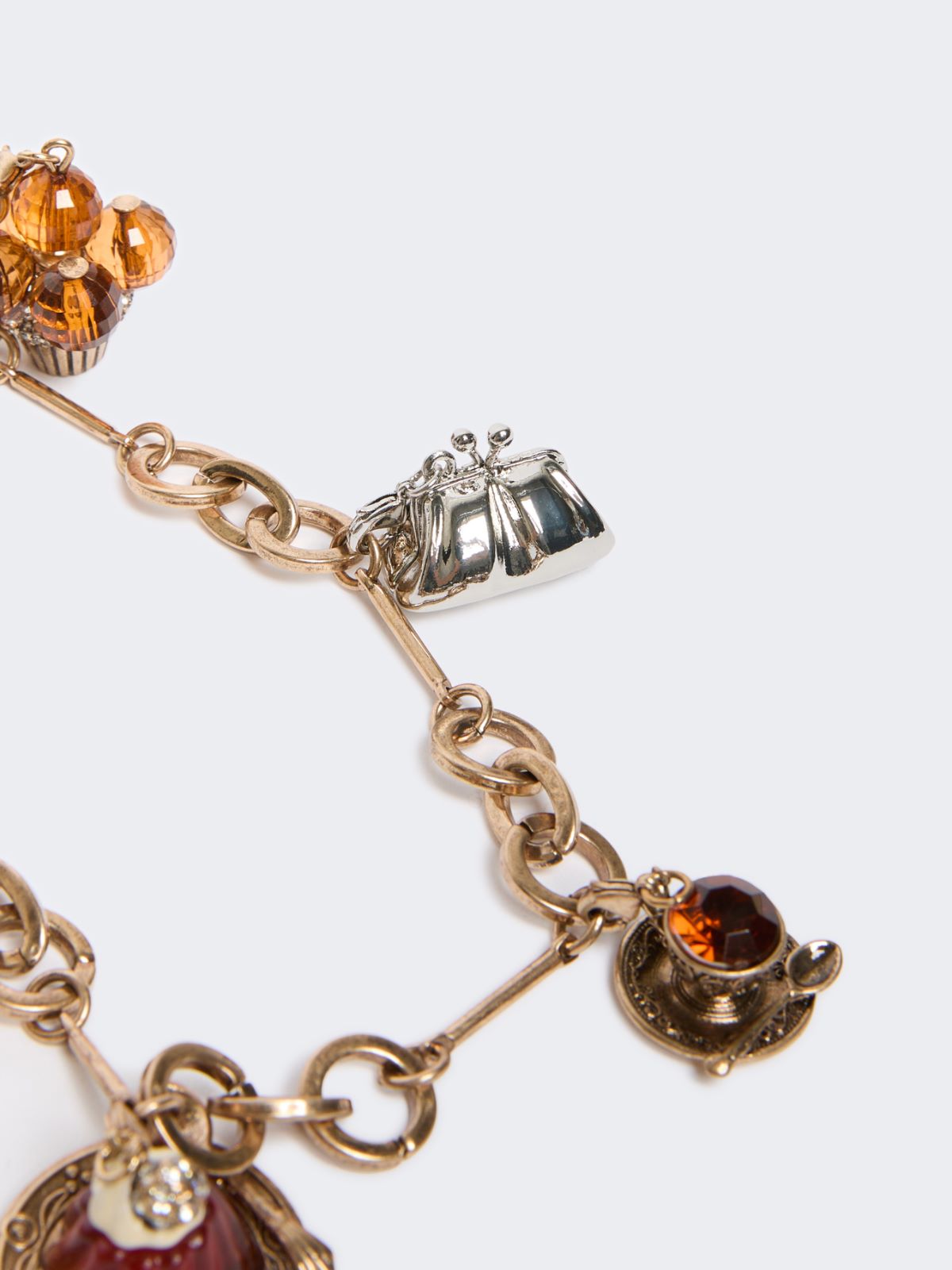 Chain necklace with charms - GOLD - Max Mara - 3
