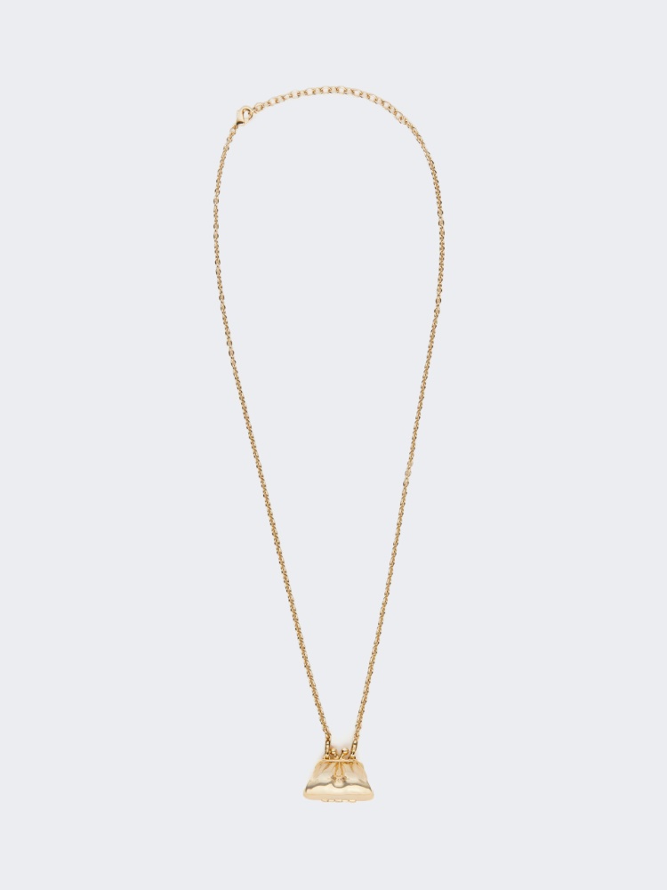 Small Pasticcino Bag pendant necklace - GOLD - 1