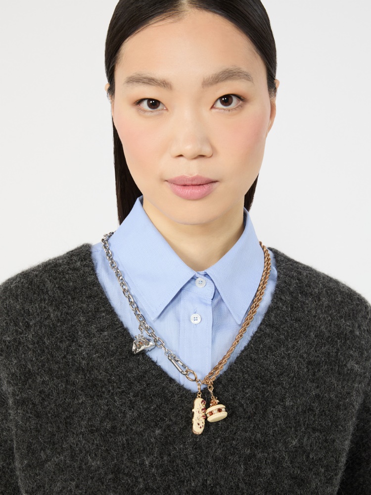 Collier ras-de-cou avec pendentifs - OR - Max Mara - 4