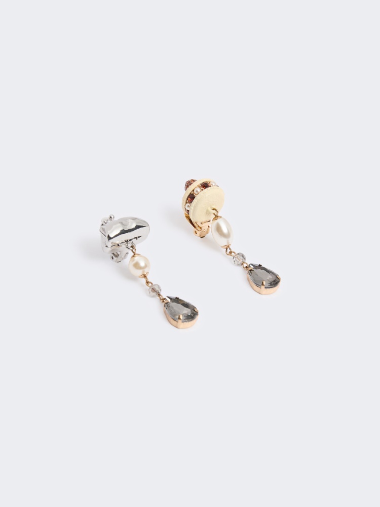 Drop pendant earrings - SILVER - Max Mara - 2