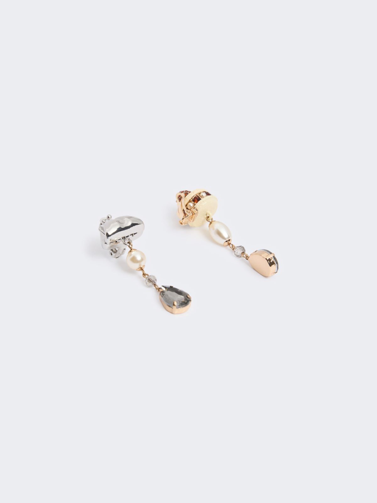 Drop pendant earrings - SILVER - Max Mara - 3