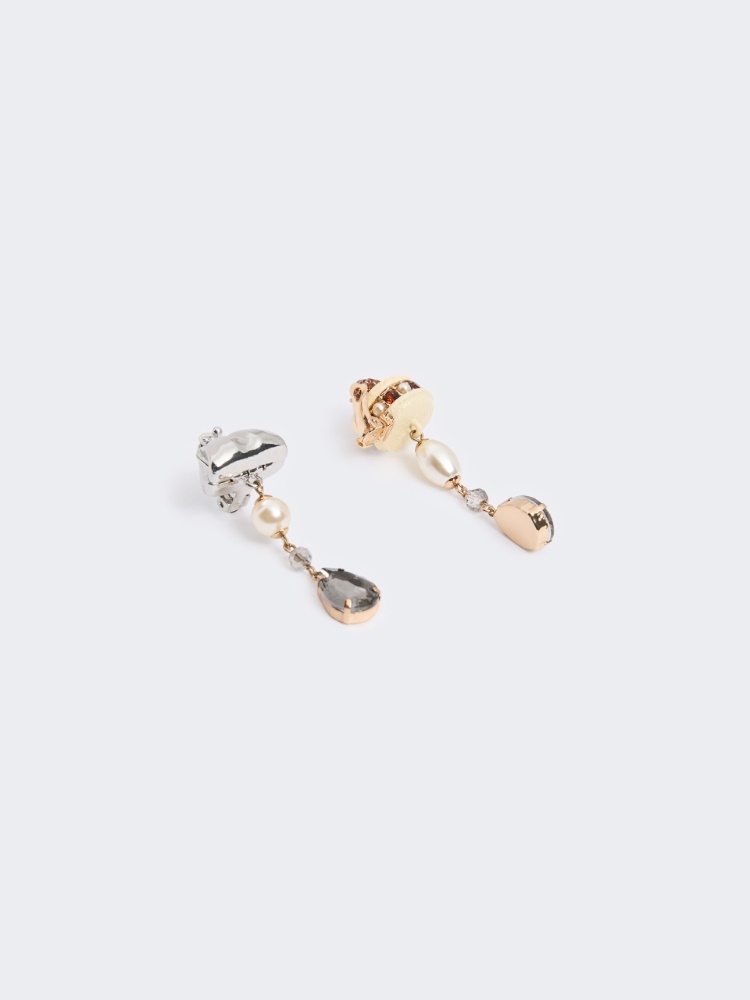 Drop pendant earrings - SILVER - Max Mara - 3