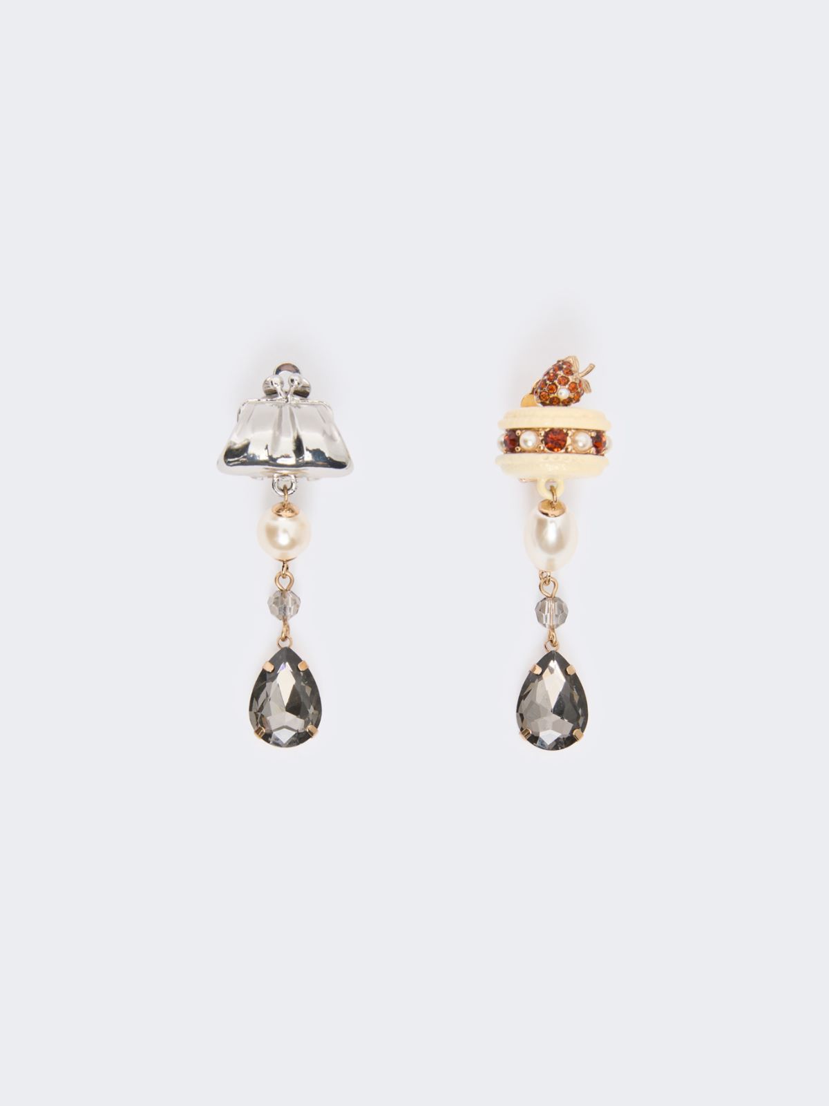 Drop pendant earrings - SILVER - Max Mara