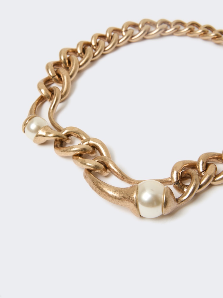 Choker-Gliederhalskette aus Metall - GOLD - 2