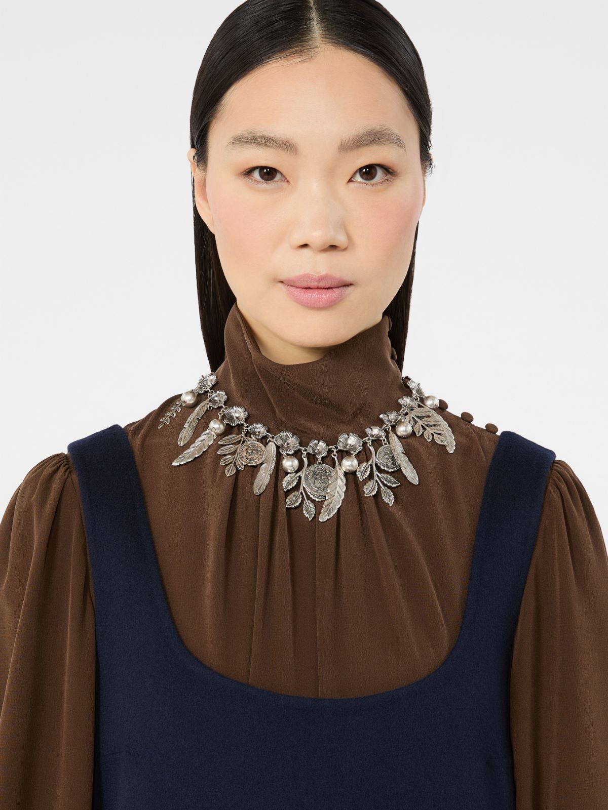 Choker necklace with charms - SILVER - Max Mara - 4
