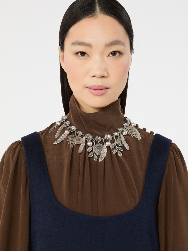 Choker necklace with charms - SILVER - Max Mara - 4