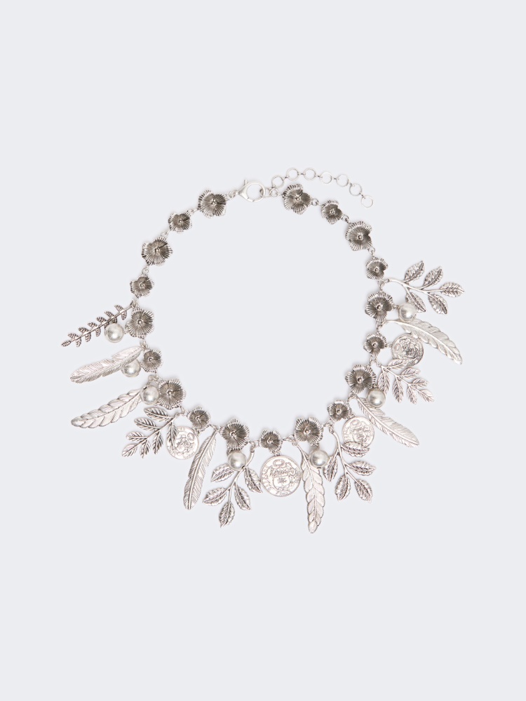 Choker necklace with charms - SILVER - Max Mara