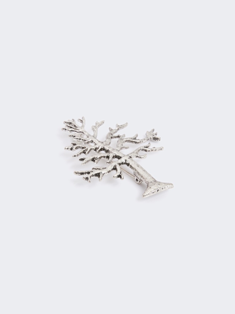 Metal brooch - SILVER - Max Mara - 2