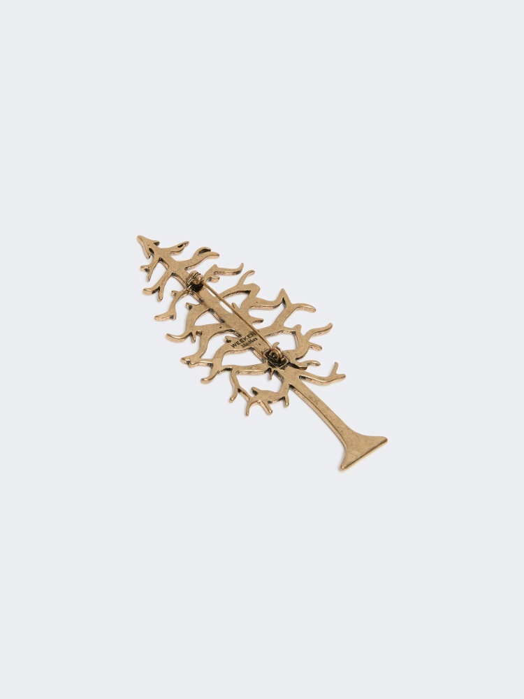 Metal brooch - GOLD - Max Mara - 3