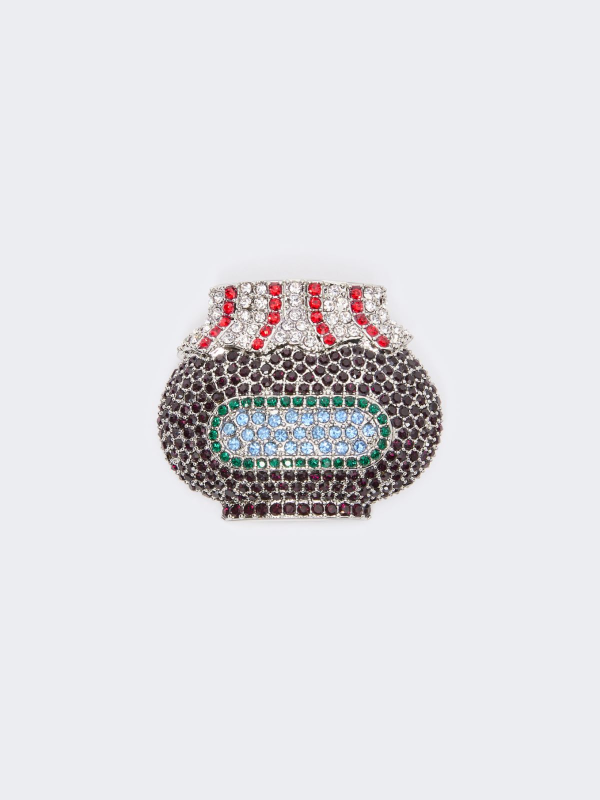 Rhinestone brooch - RED - Max Mara