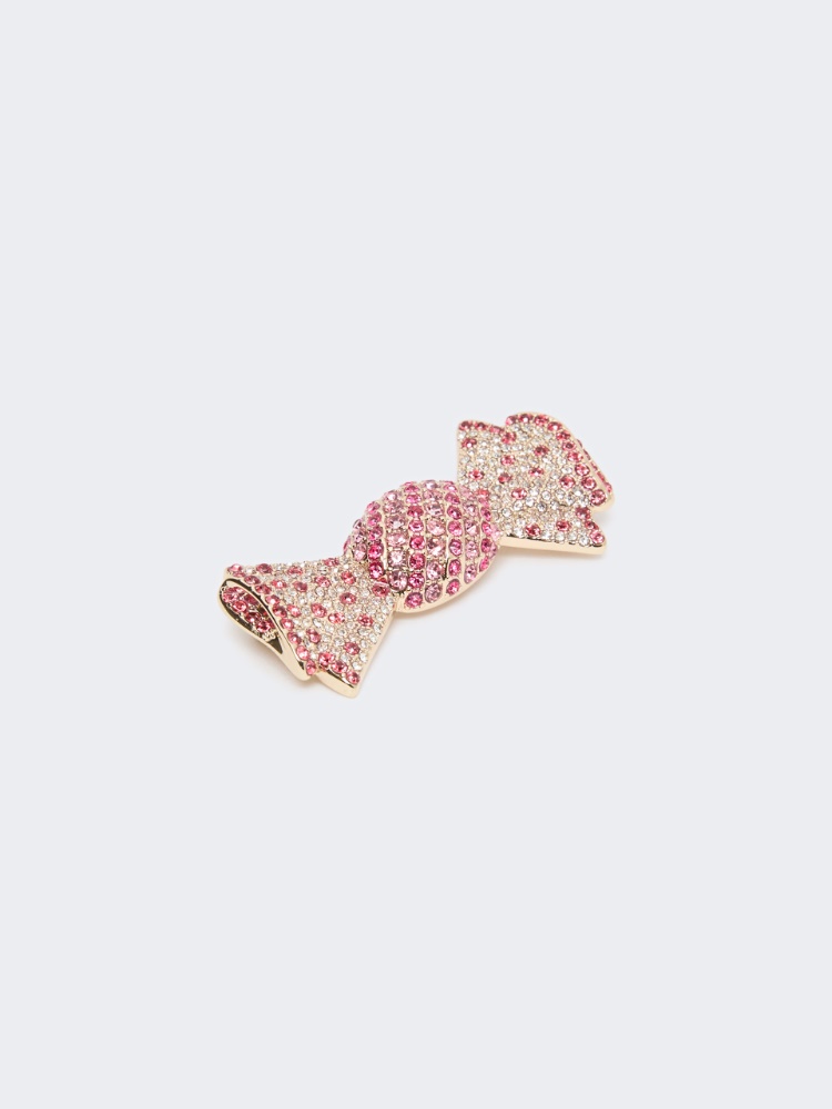 Rhinestone brooch - PINK - Max Mara - 2