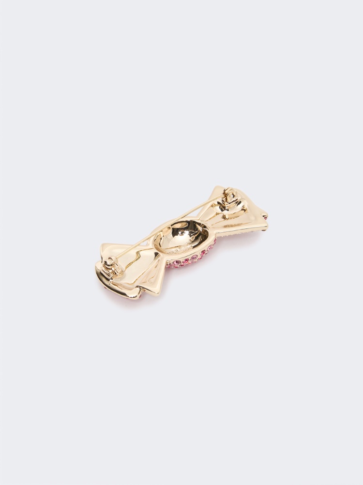 Rhinestone brooch - PINK - Max Mara - 3