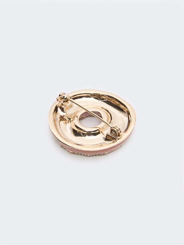Rhinestone brooch - TOBACCO - Max Mara - 3