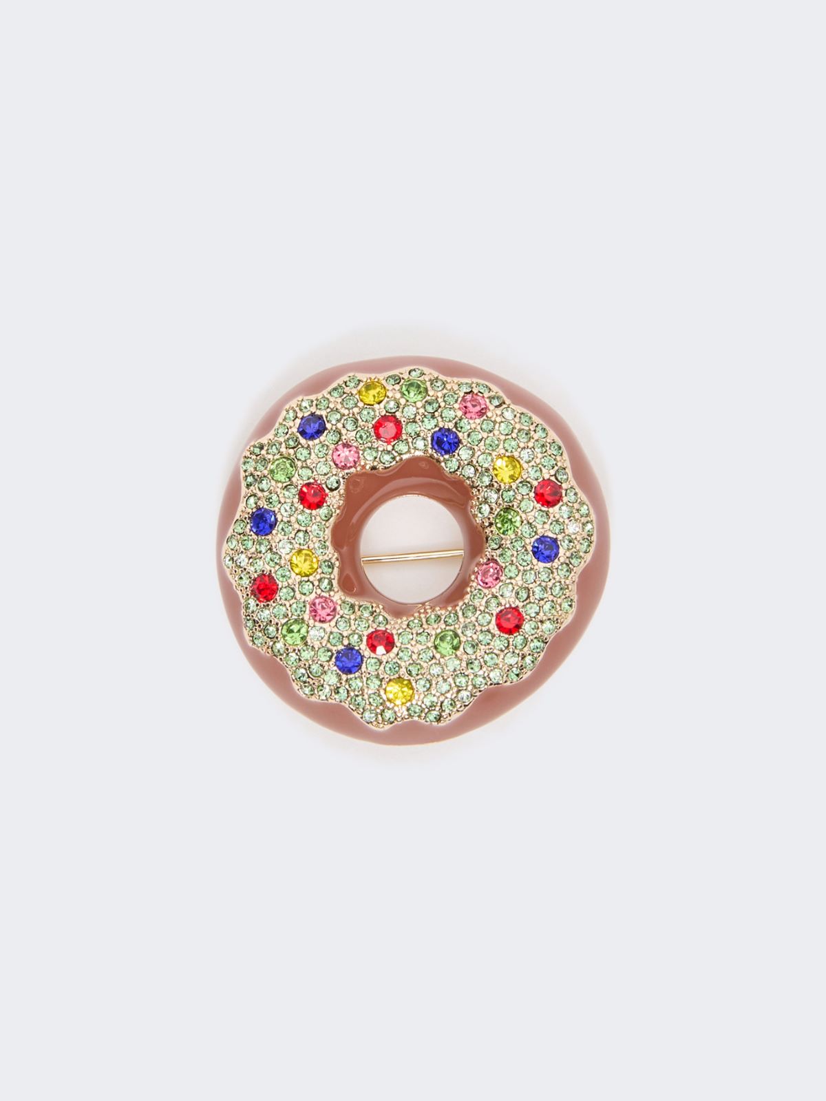 Rhinestone brooch - TOBACCO - Max Mara