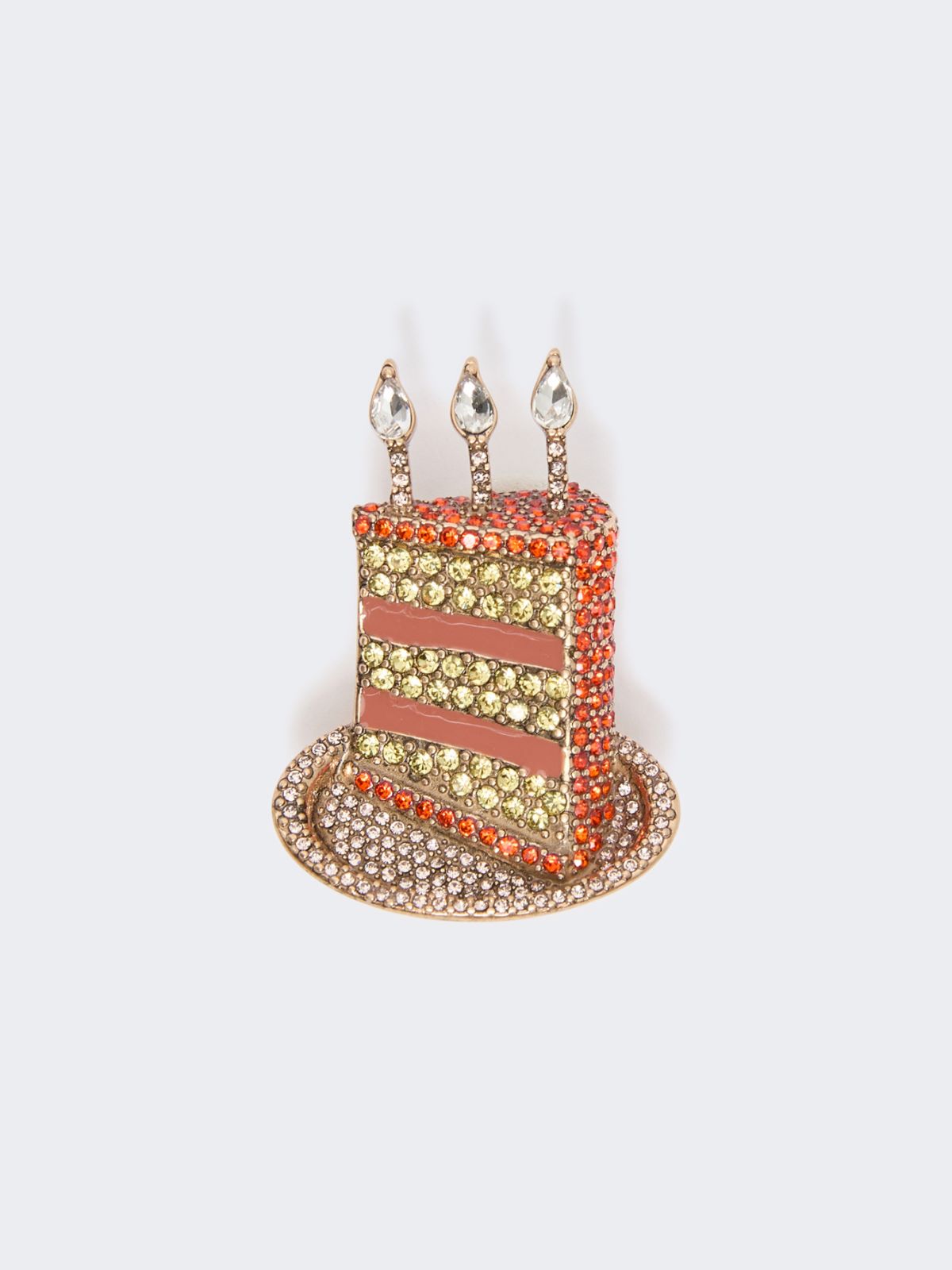 Broche con strass - ROSA ANTIGUO - Max Mara