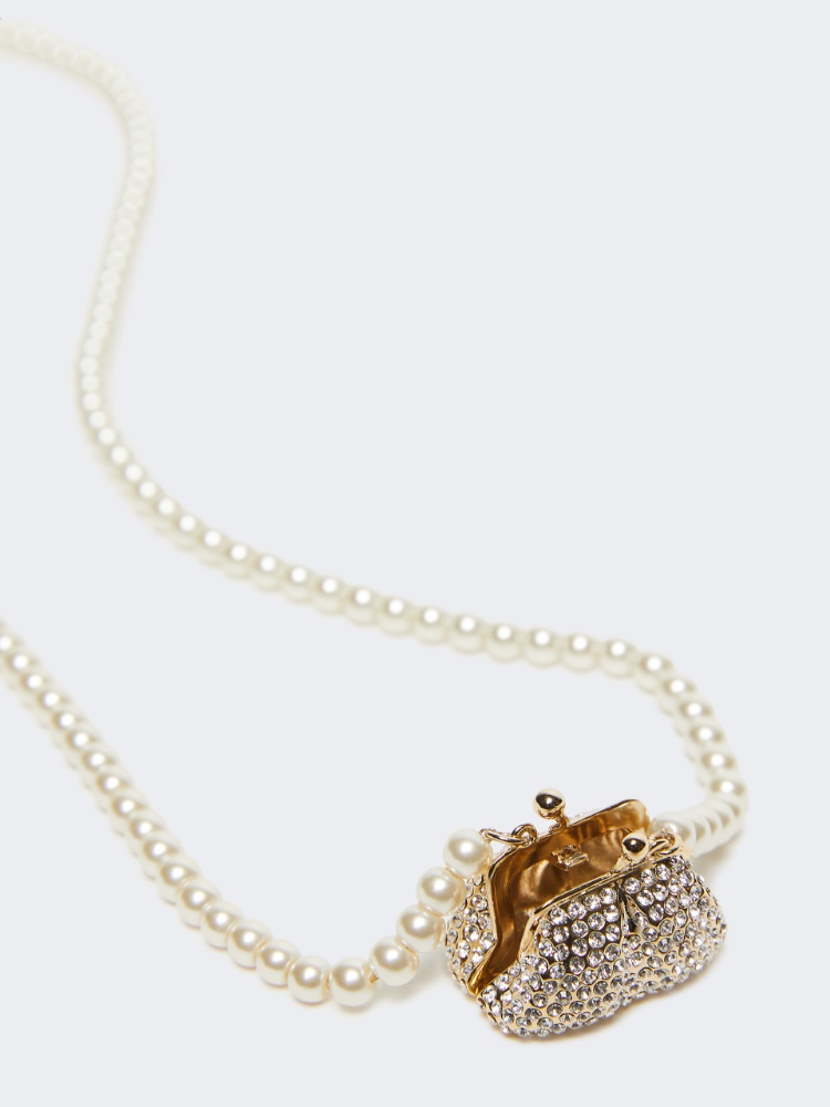 Pasticcino Bag-pendant necklace - OPTICAL WHITE - 2