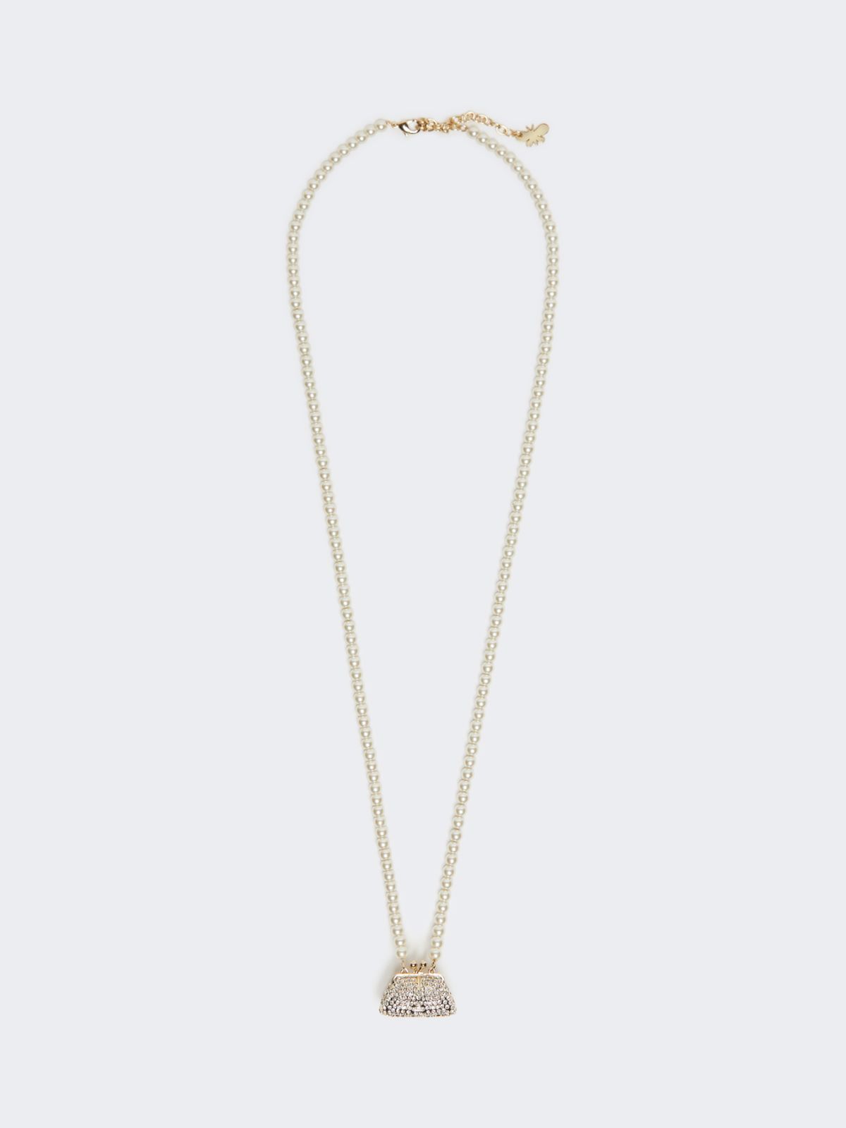 Pasticcino Bag-pendant necklace - OPTICAL WHITE