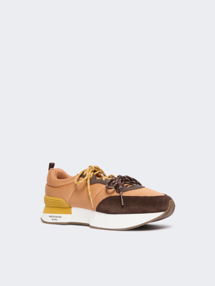 [ザンブラ] テクニカル ファブリック スニーカー - CAMEL - Max Mara - 2