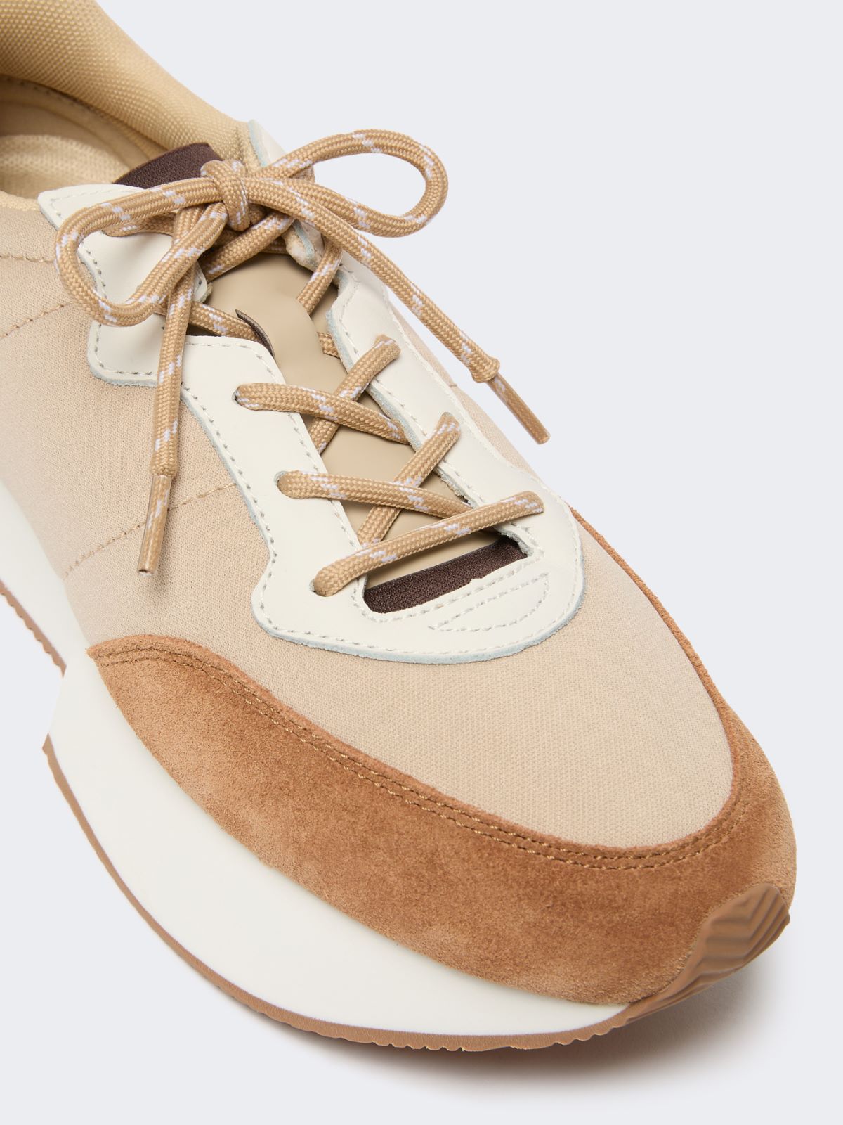 [ザンブラ] テクニカル ファブリック スニーカー - IVORY - Max Mara - 3
