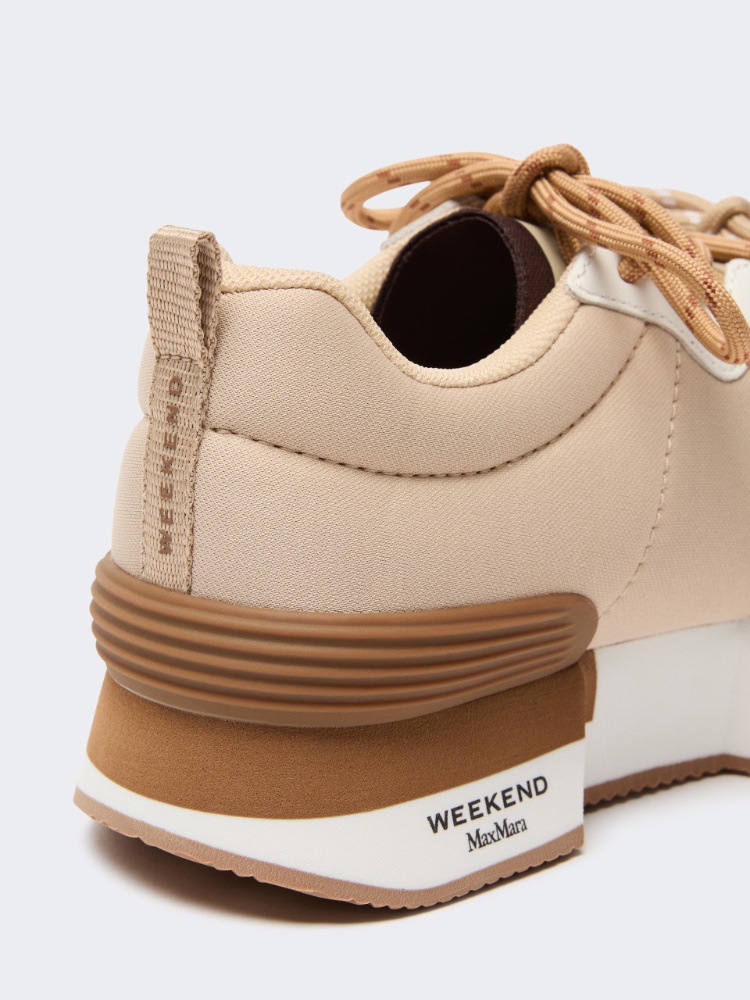 [ザンブラ] テクニカル ファブリック スニーカー - IVORY - Max Mara - 4