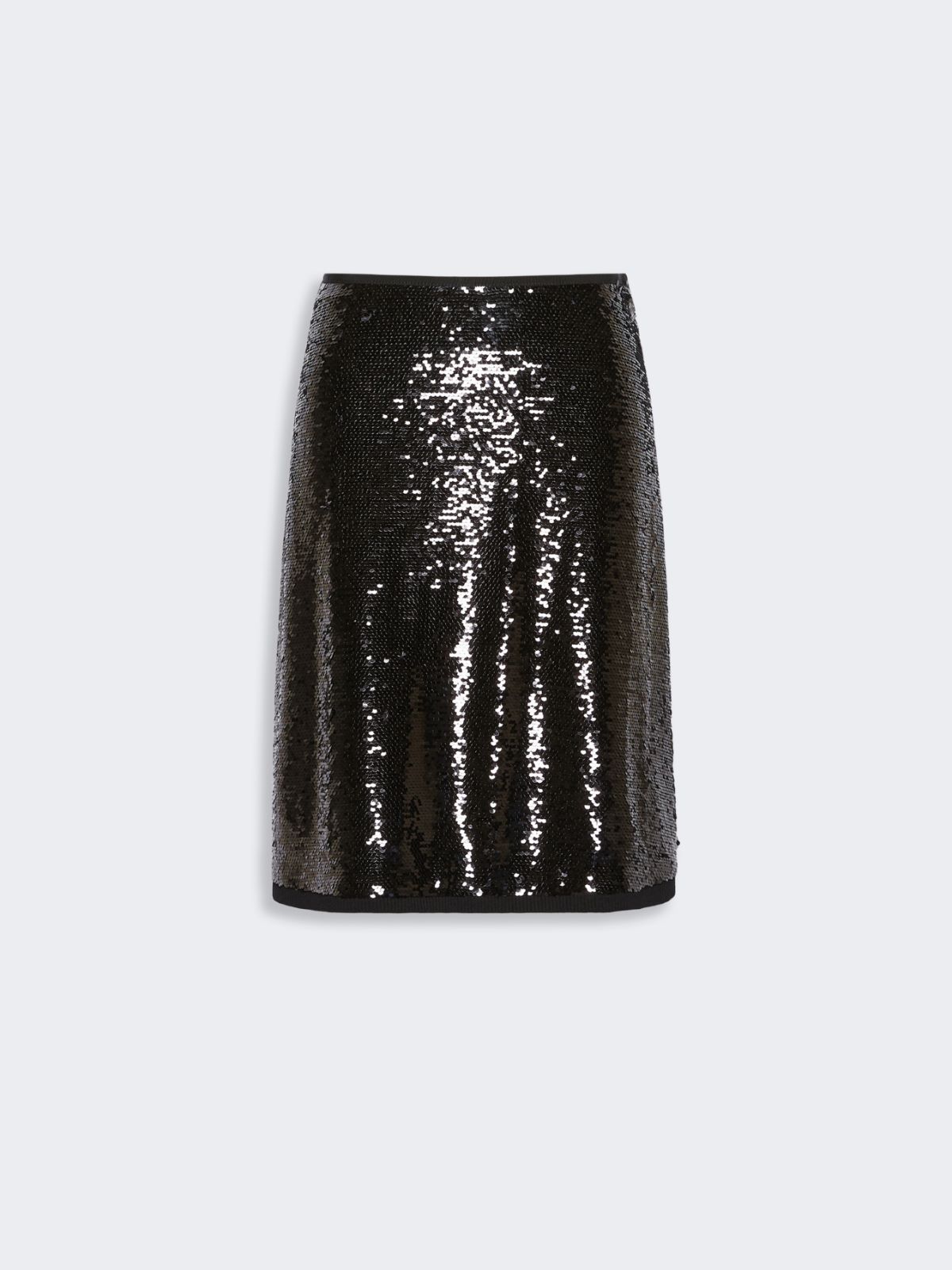 Short jersey and sequin skirt - BLACK - Max Mara - 4