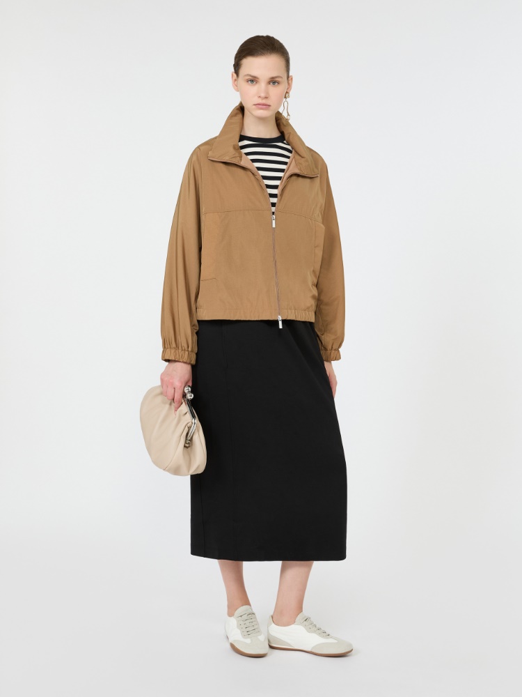 Milano-knit jersey skirt - BLACK - Max Mara