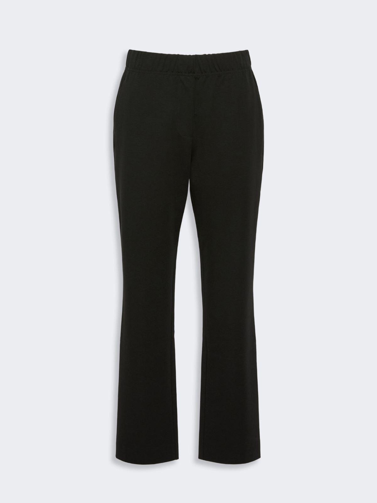 Milano-knit jersey trousers - BLACK - Max Mara - 4