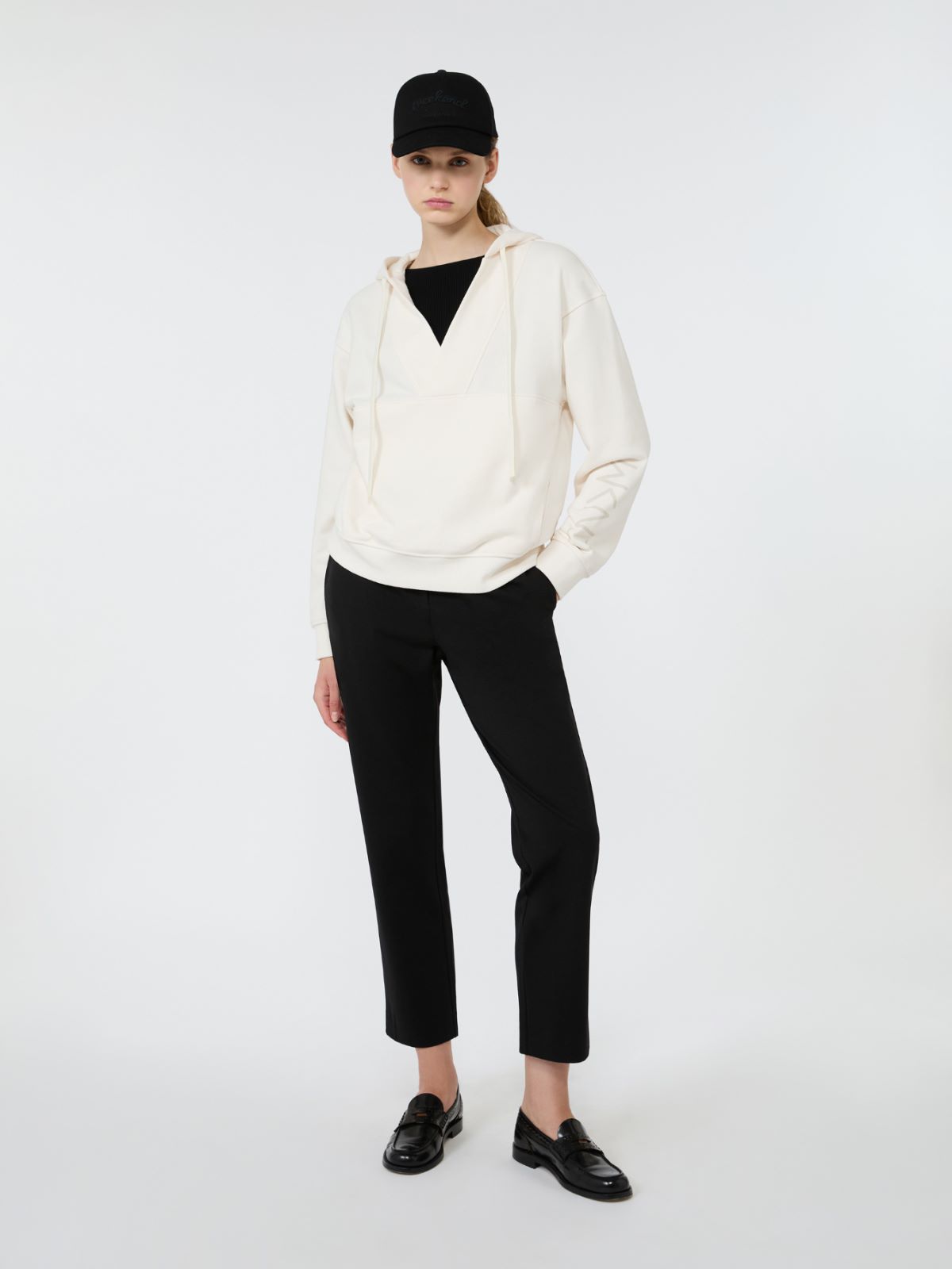 Milano-knit jersey trousers + BLACK - Max Mara