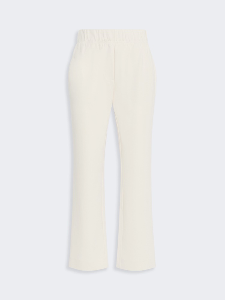 Milano-knit jersey trousers - IVORY