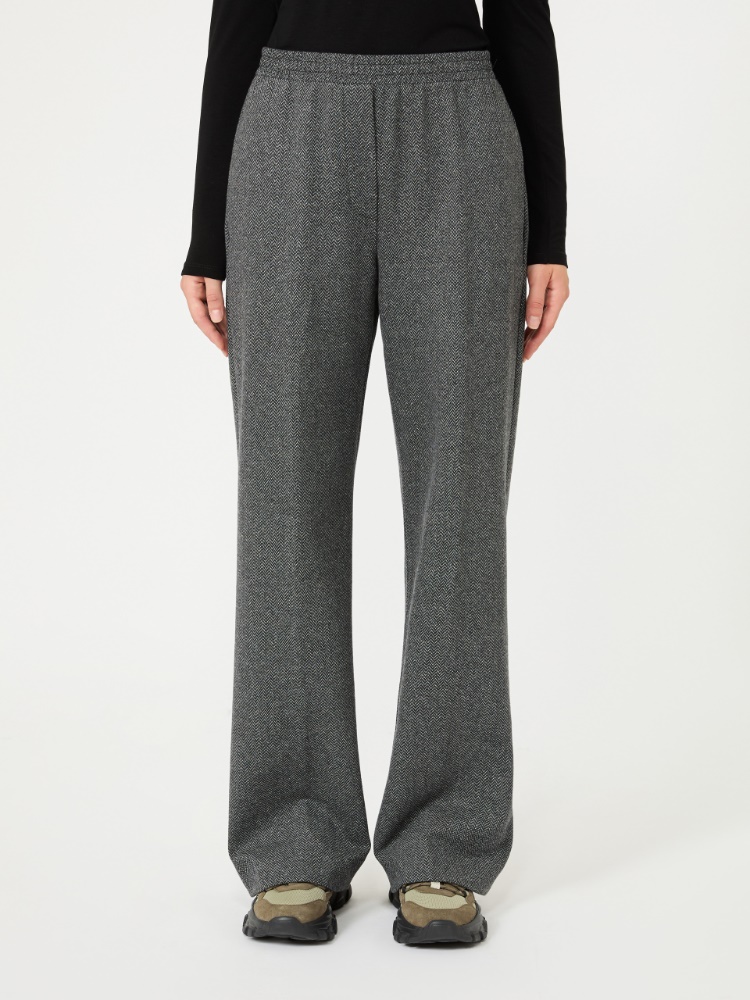 Jacquard jersey trousers - MEDIUM GREY - Max Mara - 2