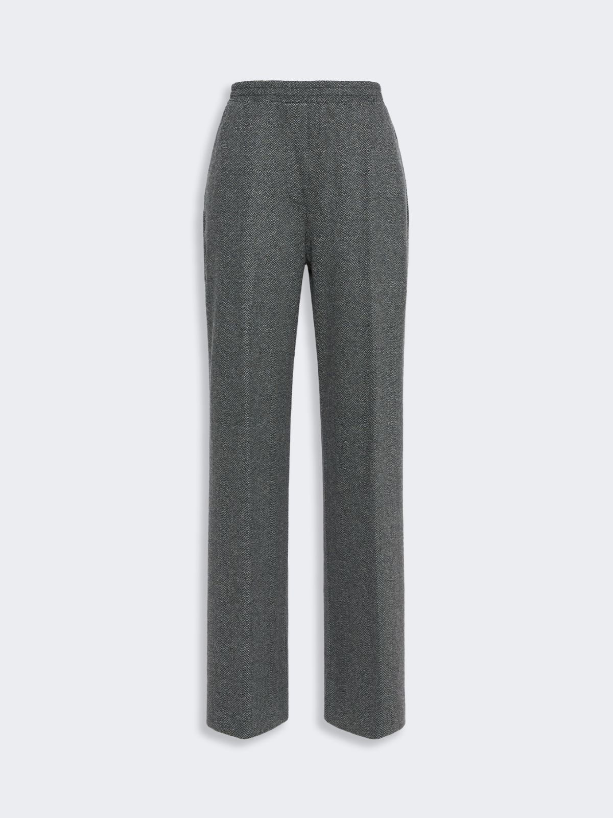 Jacquard jersey trousers - MEDIUM GREY - Max Mara - 4