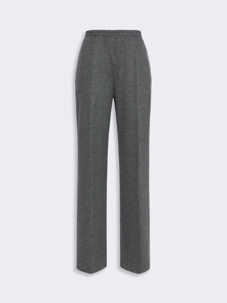 Jacquard jersey trousers - MEDIUM GREY