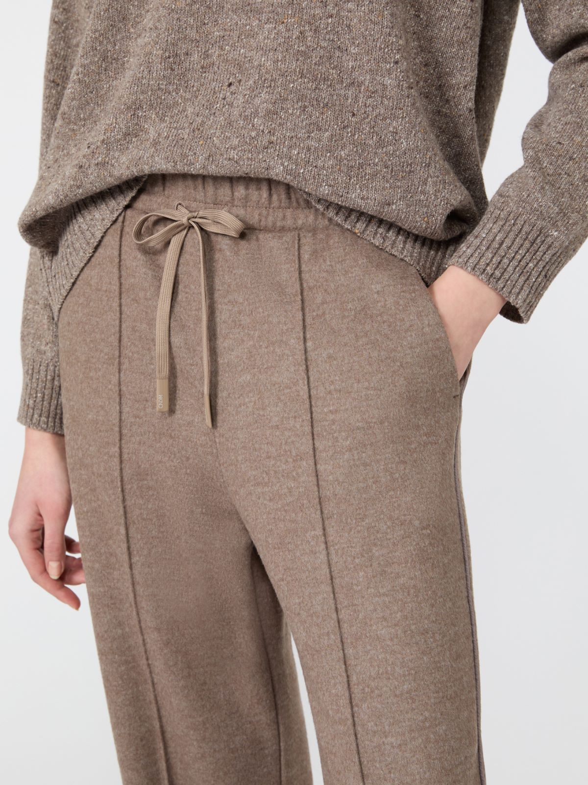 Jersey drap trousers - MARRON GLACE' - Max Mara - 4