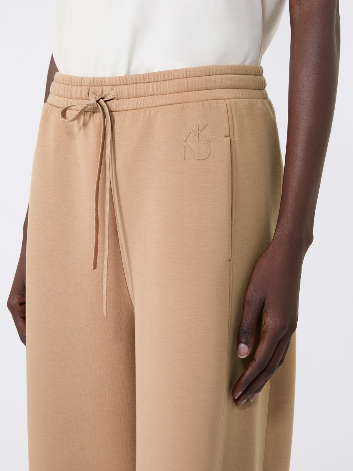 Barrel-Leg-Hose aus Scuba-Jersey - TABACK - Max Mara - 4