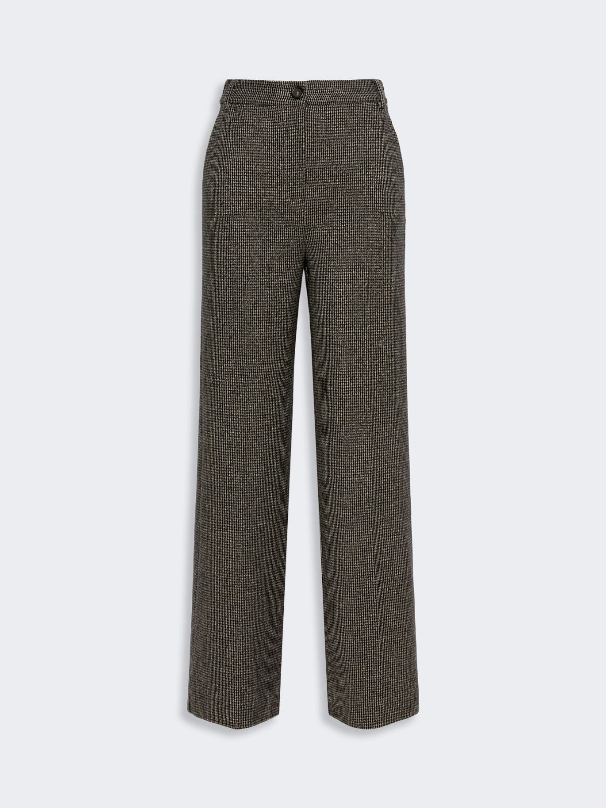 Micro jacquard jersey trousers - BROWN - Max Mara - 4