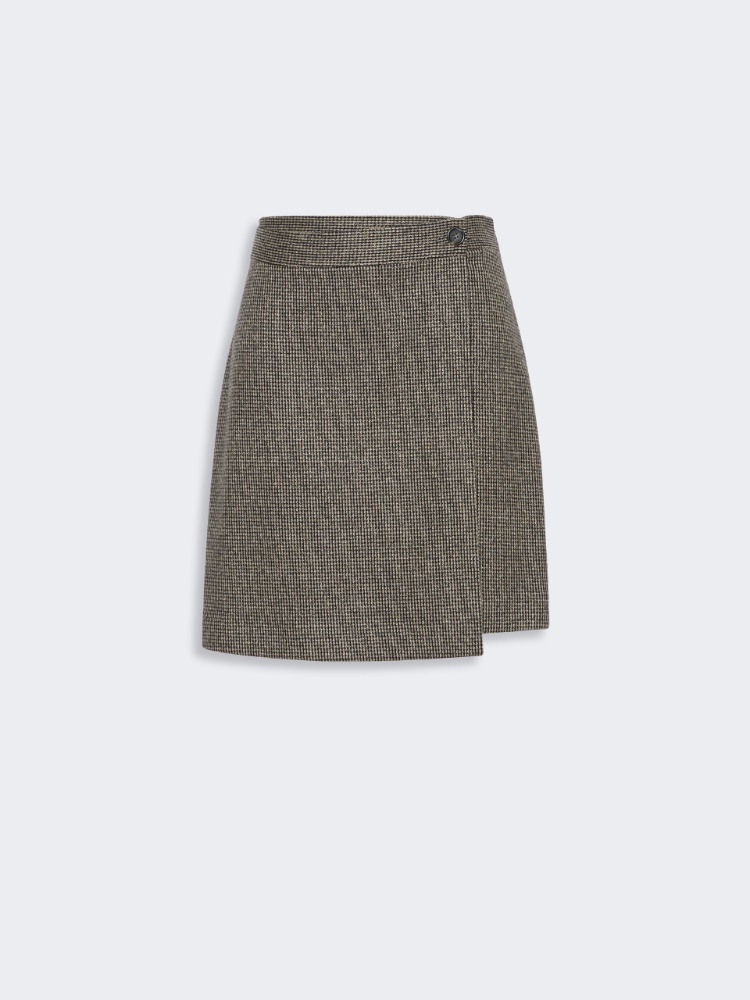 Short culottes in micro jacquard jersey - BROWN - Max Mara - 4