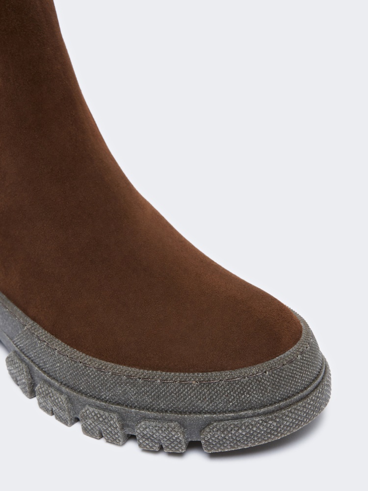 Suede Chelsea boots - BROWN - 3