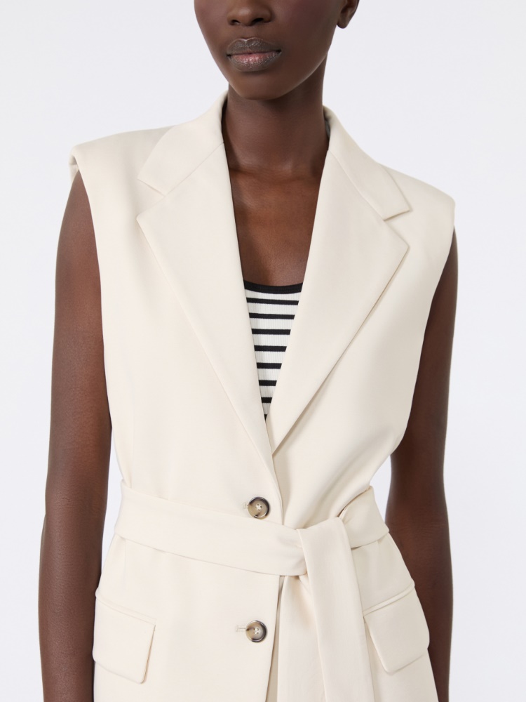 Milano-knit jersey gilet - IVORY - 5