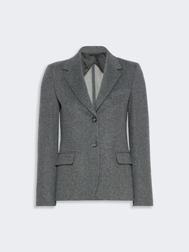 Jacquard jersey blazer - MEDIUM GREY - Max Mara - 5