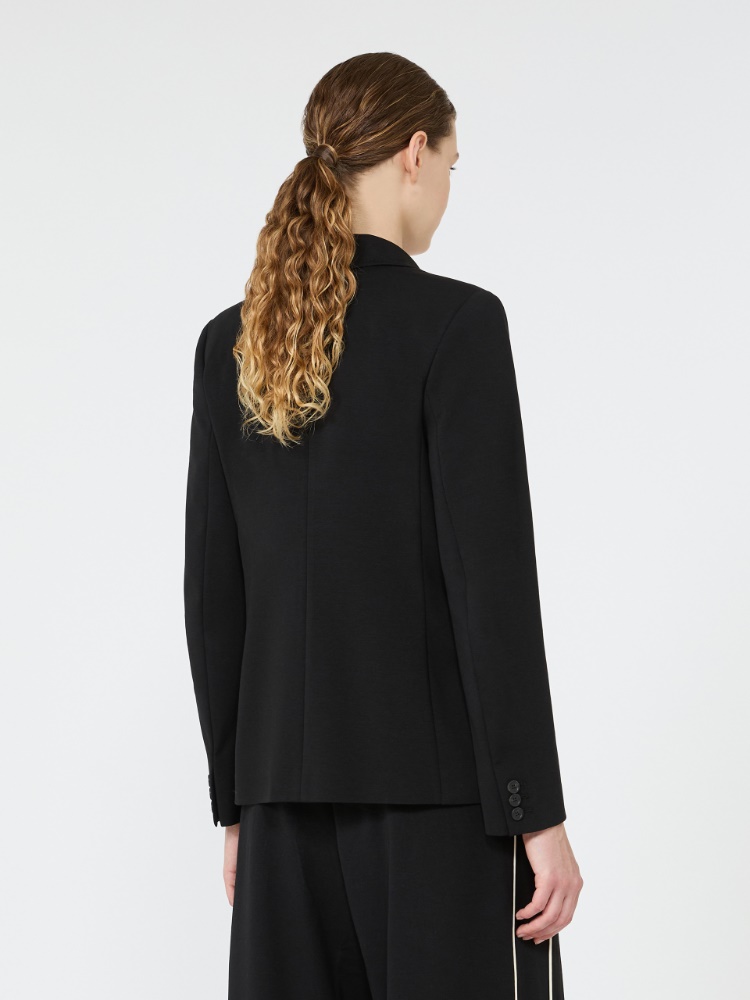 Blazer à double boutonnage en jersey Milano - NOIR - 3