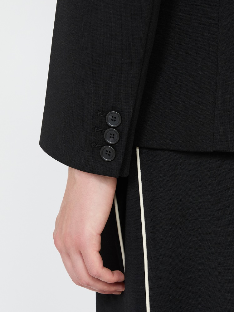 Blazer à double boutonnage en jersey Milano - NOIR - 5