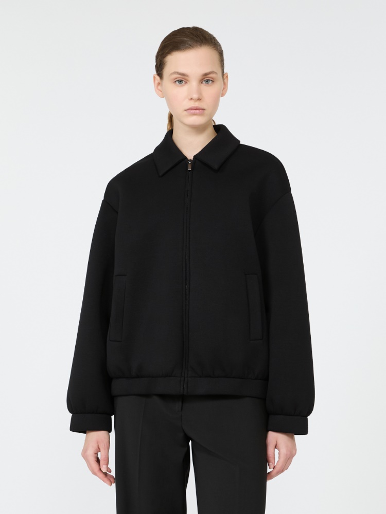 Scuba jersey bomber jacket - BLACK - Max Mara - 2