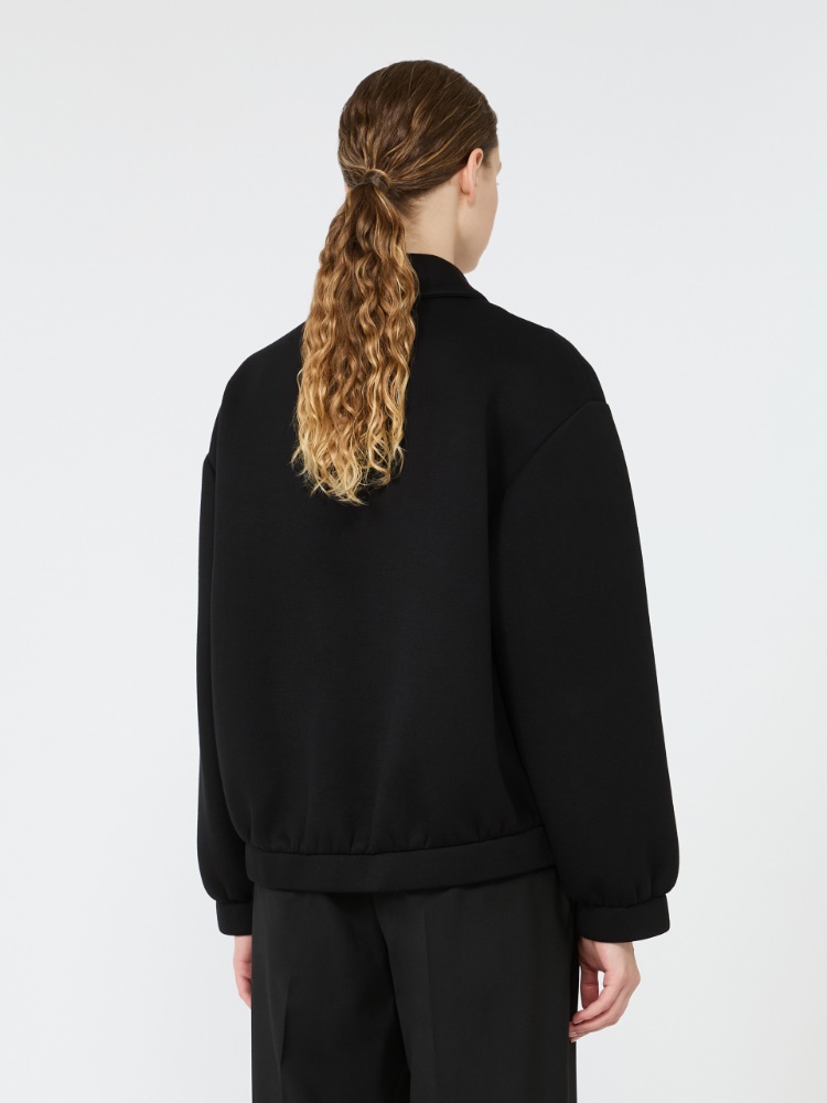 Scuba jersey bomber jacket - BLACK - Max Mara - 3
