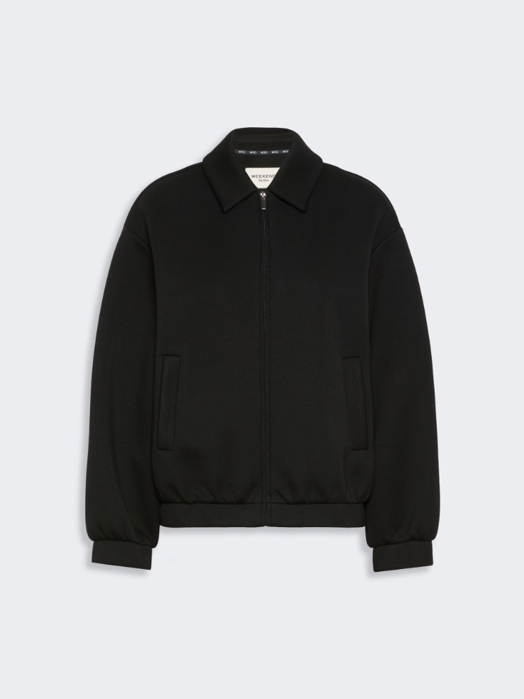 Scuba jersey bomber jacket - BLACK - Max Mara - 5