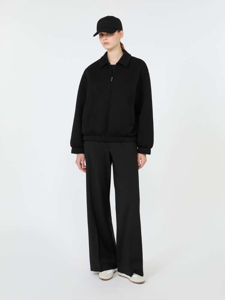 Scuba jersey bomber jacket - BLACK - Max Mara