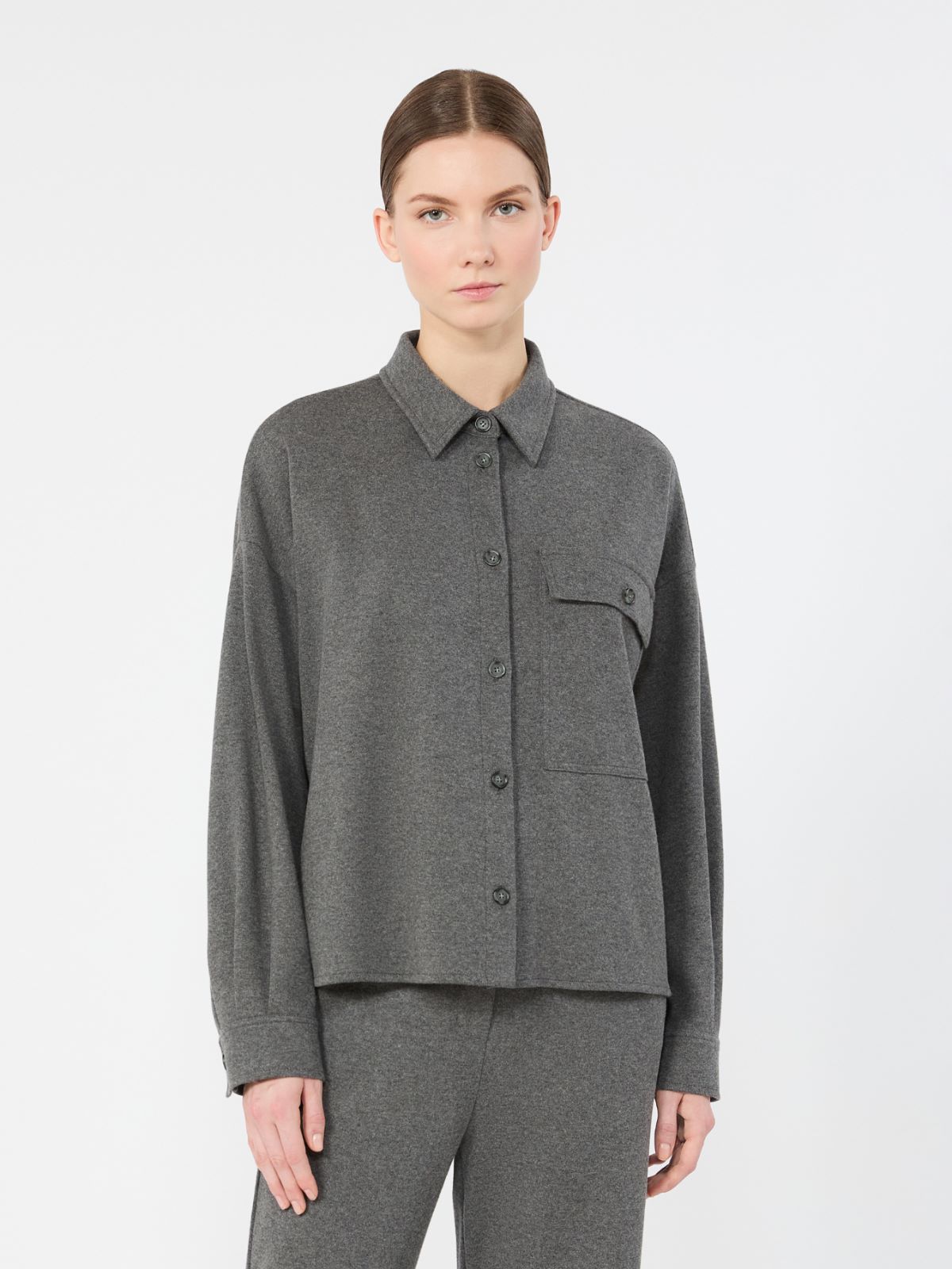 Micro jacquard jersey jacket - LIGHT GREY - Max Mara - 2