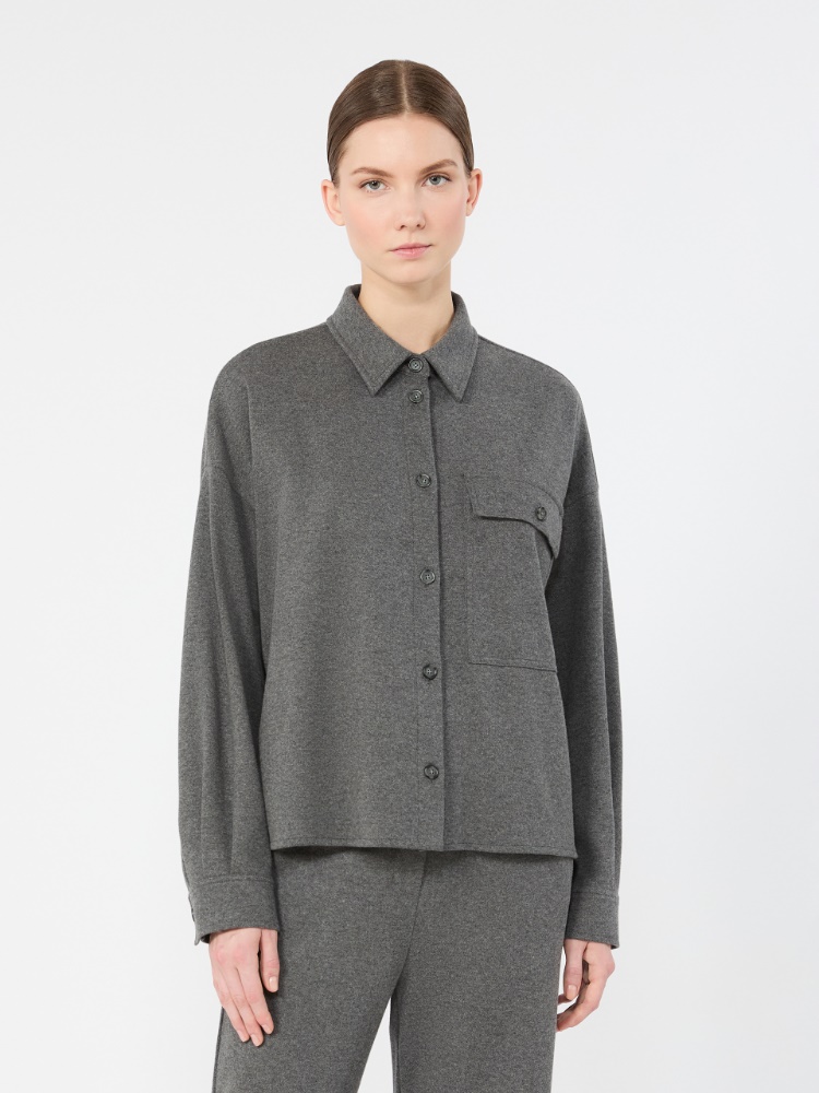 Micro jacquard jersey jacket - LIGHT GREY - Max Mara - 2